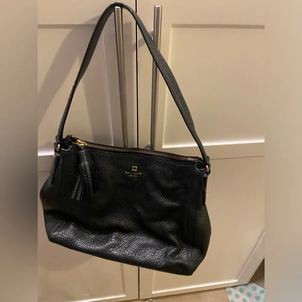 NEW Kate spade black genuine leather bag.